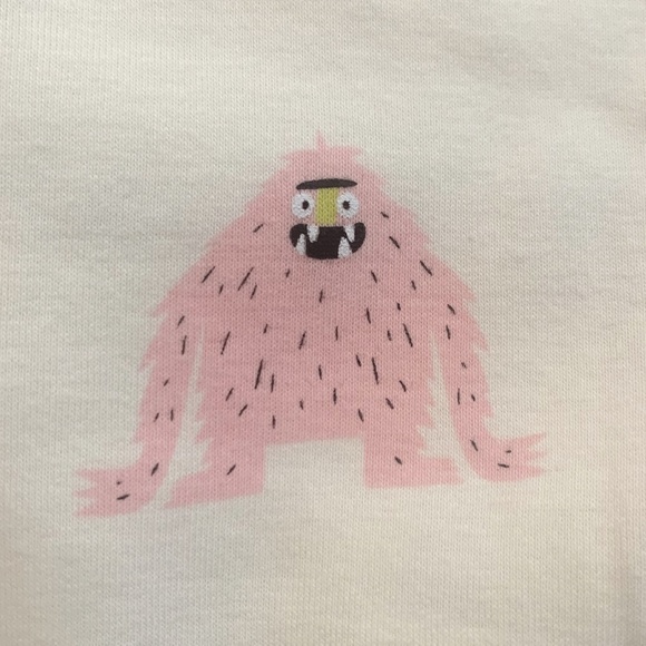 2pc Pajamas Top & Short Big Foot Monster Set Snug-Fit Unisex PJs Size 5T New - Picture 11 of 12